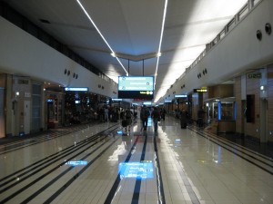 Inside the Johannesburg airport