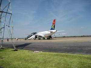 My plane out of Lusaka